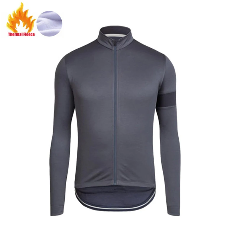 Fleece Jersey Зимний термальный флис мужской велосипед с длинным рукавом Велоспорт Джерси одежда профессиональная команда открытый горный дорожная форма велосипедный Триатлон - Цвет: Fleece Jersey