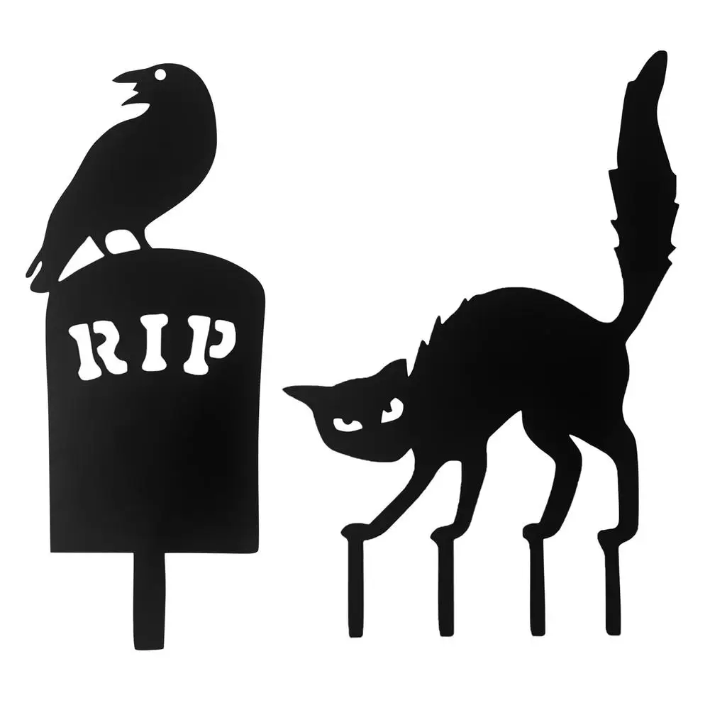 

Украшение на Хэллоуин, металлические знаки ведьмы, кошка, ворона, металлические железные поделки, украшения для Хэллоуина, дома, улицы, сада,...