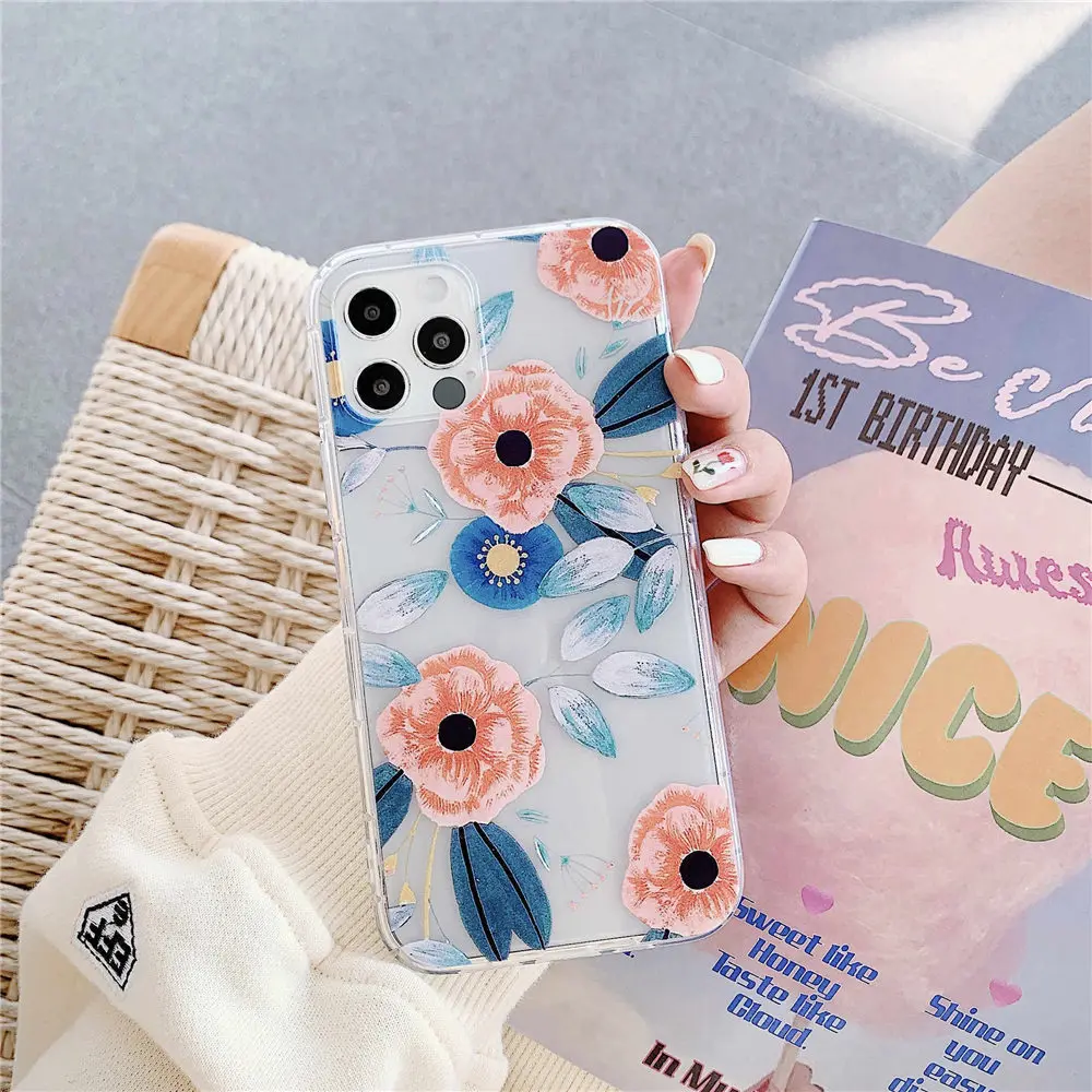 Чехол LOVECOM для телефона iPhone 12 Mini 11 Pro Max XS XR 7 8 Plus X противоударный прозрачный мягкий