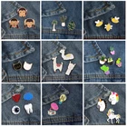 Брошь в виде кошки, эмалированная заколка, зуб гордости, овцы, растения, лацкан, рюкзак, джинсовая куртка, ювелирные изделия для детей, подарок, 2  5 шт.набор