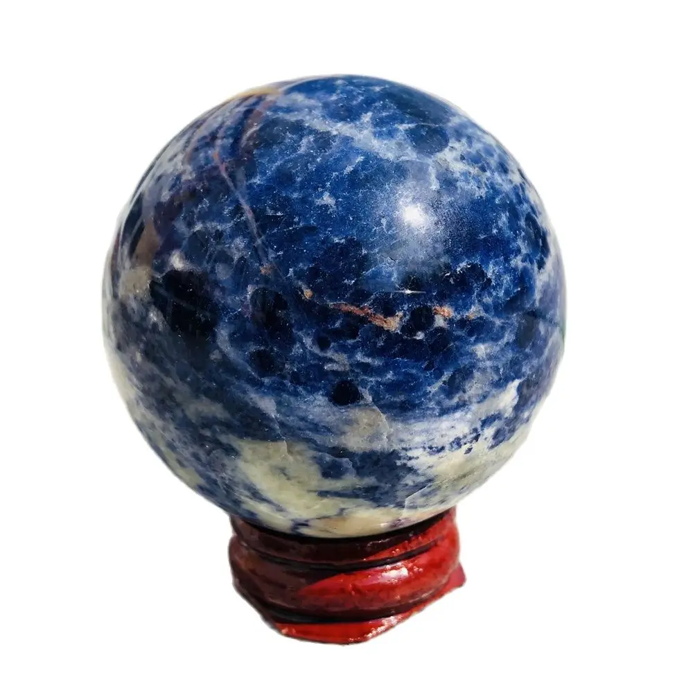 

50mmNatural Gemstones Blue Grained Stone Balls Feng Shui Furnishings Home Room Decoration Spiritual Healing and Witchcraft Altar