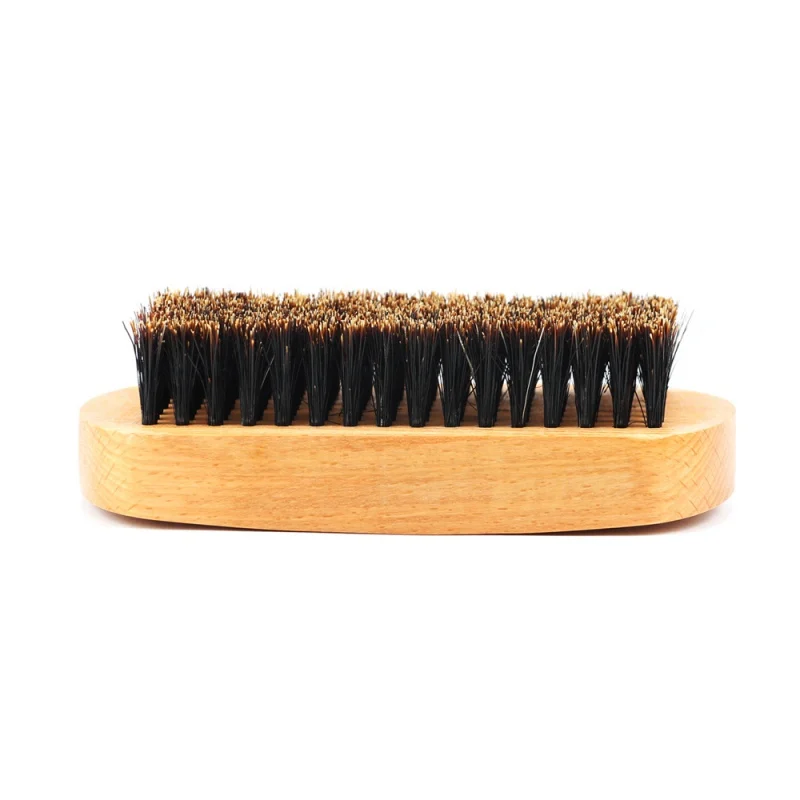 

1pcs Men Boar Hair Bristle Beard Brush Shaving Brush Shaving Comb Face Massage Solid Handmade Yellow Mustache Brush