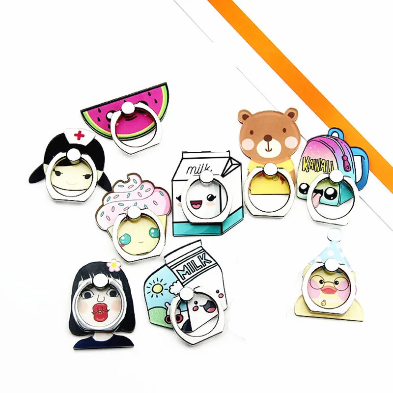 Новое поступление 1 шт милый мультяшный держатель телефона с кольцом на палец