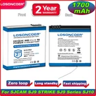 Аккумулятор 1700 мАч для экшн-камеры SJCAM SJ9 STRIKE SJ9 Series, SJ9 MAX, SJ10 PRO, SJ10X 4K