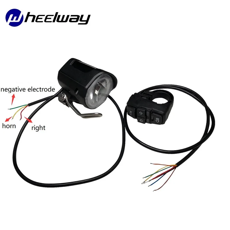 WHEELWAY Электрический Уход за кожей лица маска Велосипедный спорт Мотоцикл переключатель ATV Роговая пуговица поворотов Электрический туман светильник старт руль контроллер переключателя - Цвет: switch with light