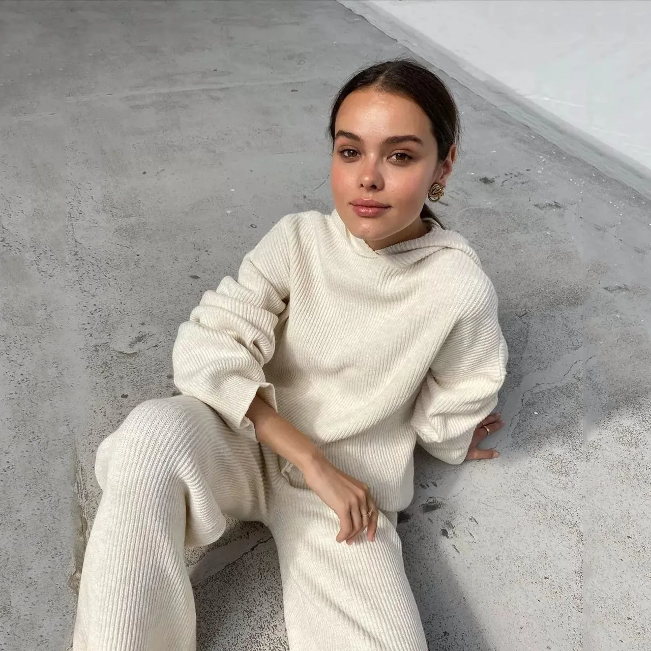 

2021 hot autumn and winter women's clothing new fashion sportswear set set two piece outfits for women