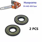 Уплотнительное кольцо коленчатого вала, 2 шт.лот, крышка уплотнительного кольца для бензопилы Husqvarna 445, 445E, 450, 450E, Craftsman 358382000,  544013801