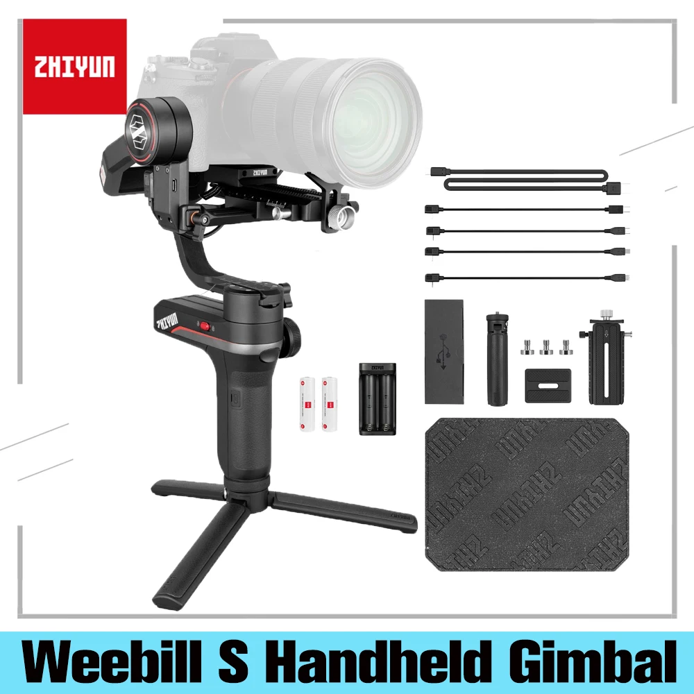 3 осевой ручной шарнирный стабилизатор Zhiyun Weebill S для DSLR и беззеркальных камер