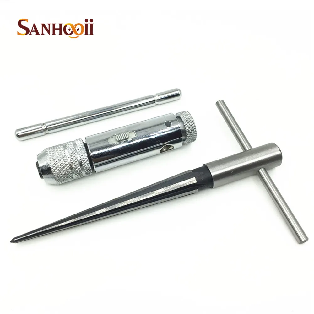 

Конические развертки, винты, встречные отверстия и M3-M8 метчиков, стальной мини-ключ с трещоткой, набор инструментов для деревообработки, гад...