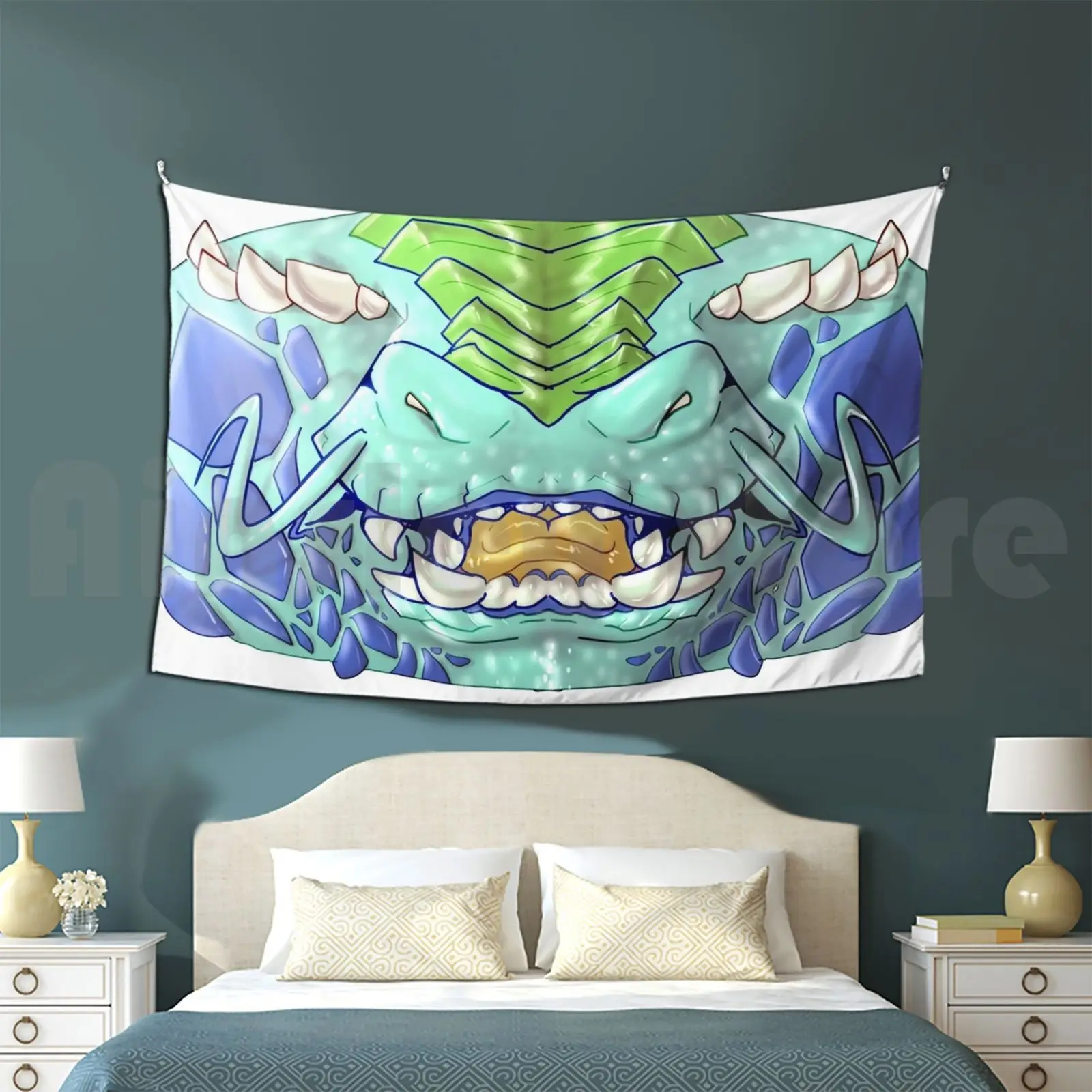 Гобелен под заказ с животными-дракон синий дракон Wyrm ящерица рептилии - купить по