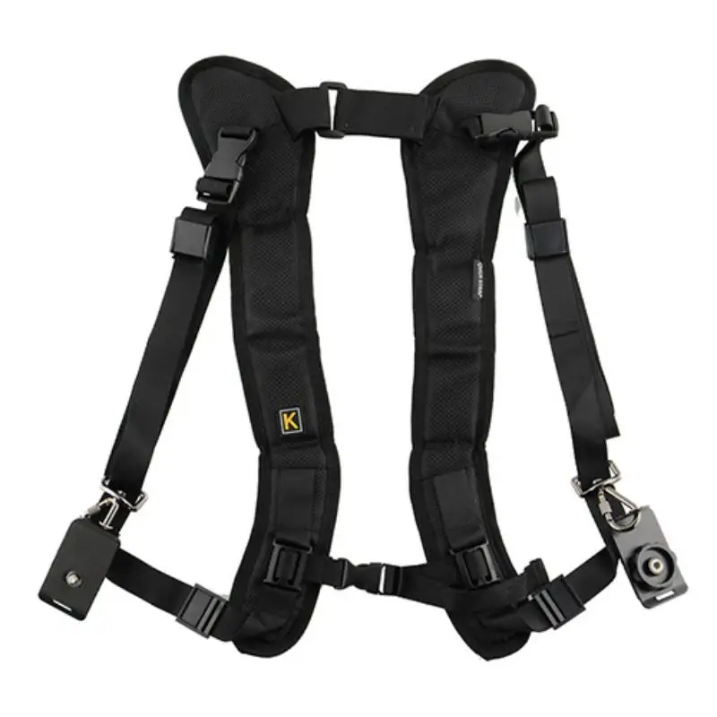 Double Dual Shoulder Camera Neck Strap Quick Release for Digital SLR DSLR Action Video Accessories Belt | Электроника