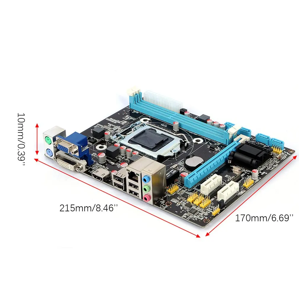 

i3 i5 i7 LGA 1150 For Intel H81 Desktop Socket DDR3 16G USB3.0 SATA2.0 CPU Motherboard Support HDMI-compatible VGA Output
