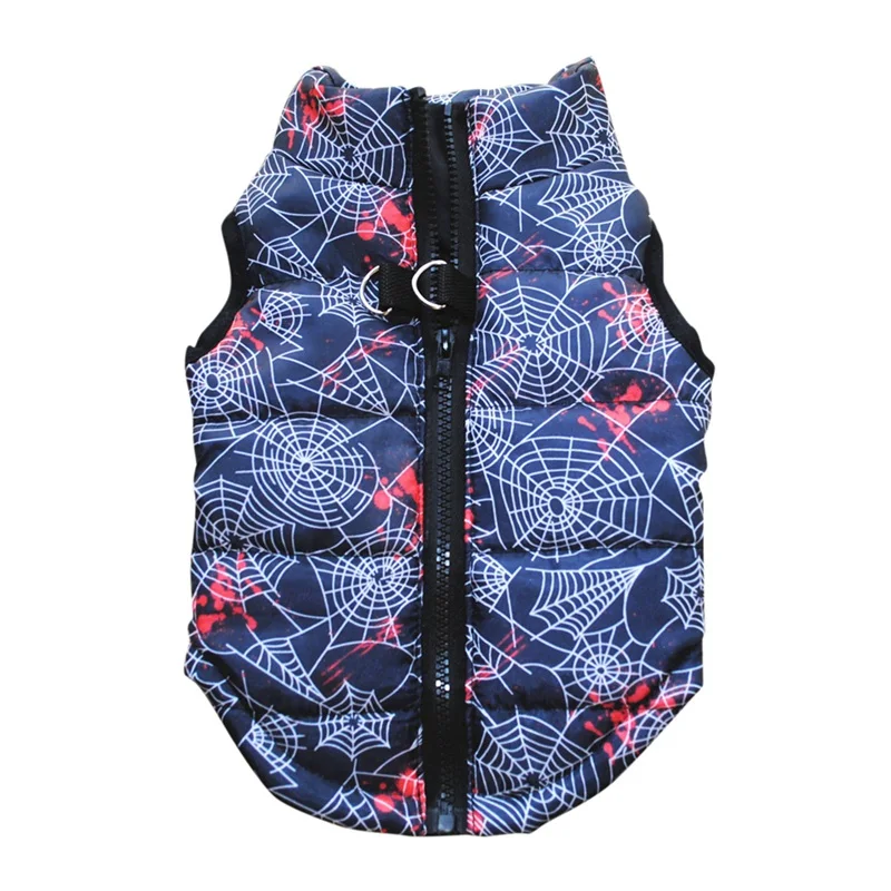 Зимняя одежда для собак ветрозащитный жилет теплая щенков пальто на молнии с