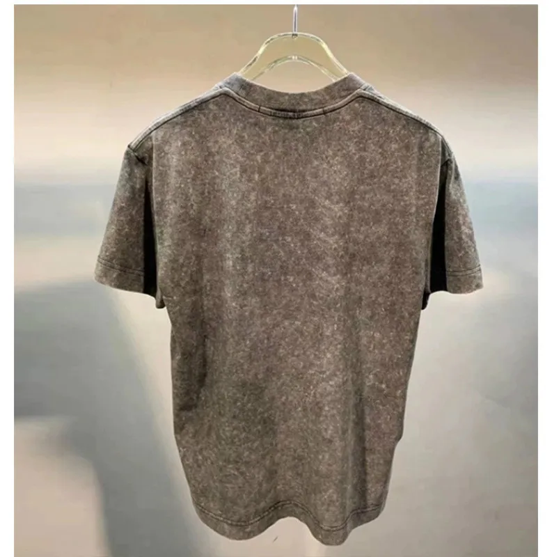 

2021 Women New Summer Trendy Brand Luxury Design Tee Casual Versatile Letter Embroidered Short Sleeve Cotton Loose T-shirt Girl