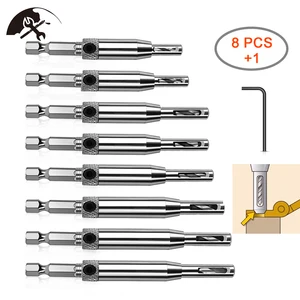 8 шт.компл. сверла для петель, 14 