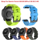 Ремешок силиконовый для Garmin Fenix 6X 6 Pro 5X 5 Plus 3HR 935 945, 20 22 26 мм