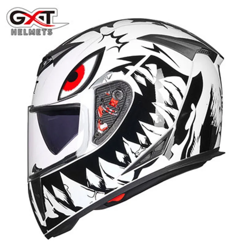 

Moto Helmet Capacete ,Moto Helmet New GXT 158 Full Face Helmet Racing Motorcycle Helmet Double Lens Casque Motocross /20 colors