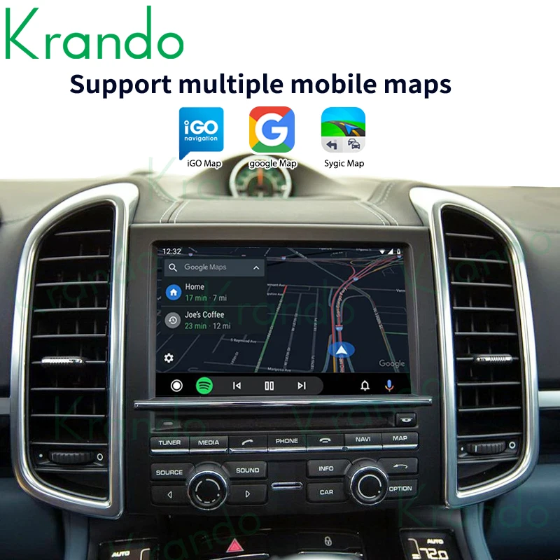 Krando беспроводной Apple Carplay BOX для Porsche Cayenne 957 955 958 PCM 3 1 4 0 адаптер Android автомобильный