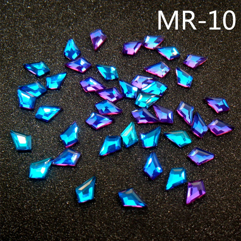 10 шт. кристалл AB 3D Стразы для дизайна ногтей барокко меч сверла драгоценные камни