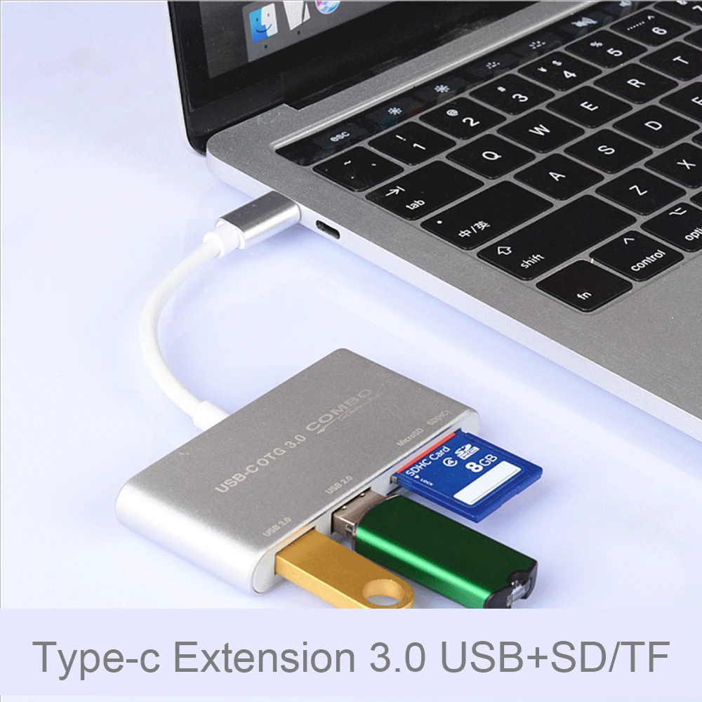 USB 3.1 TYPE-C to USB 3.0HUB SD TF Card Reader Extension Dock for Macbook Type-C interface series mobile phones and tablet