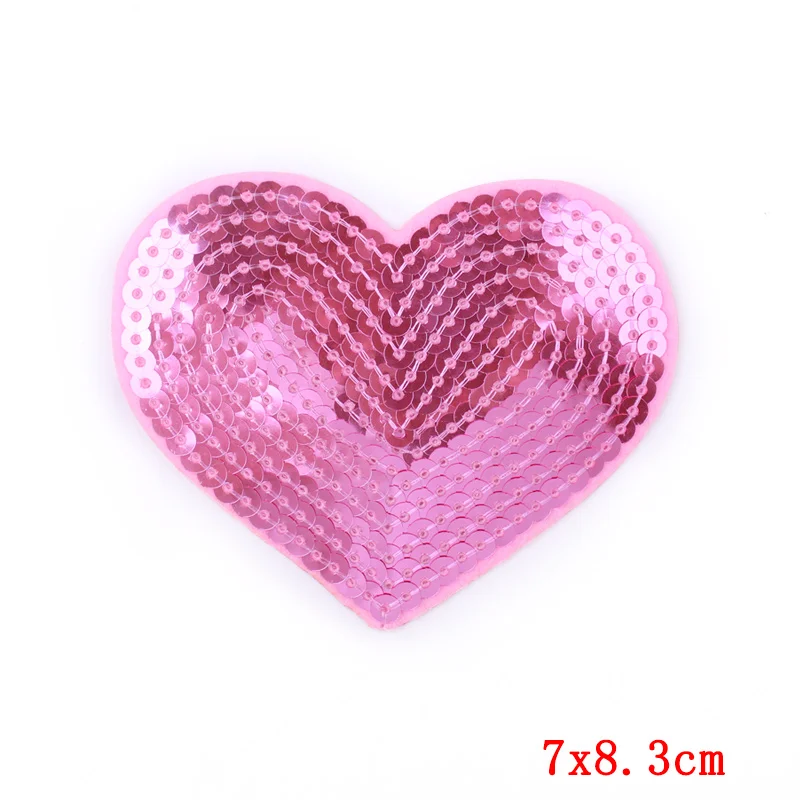 

Prajna 41 Designs Heart Stars Iron On Sequin Patches For Clothes Applique DIY Patches Badges Stripes On Kids Jacket Jeans Cloth