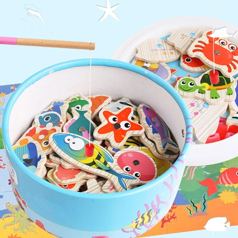 

J2FF Kid’s Party Gift Magnetic Fish Play Sets Educational Board Children Kids Present