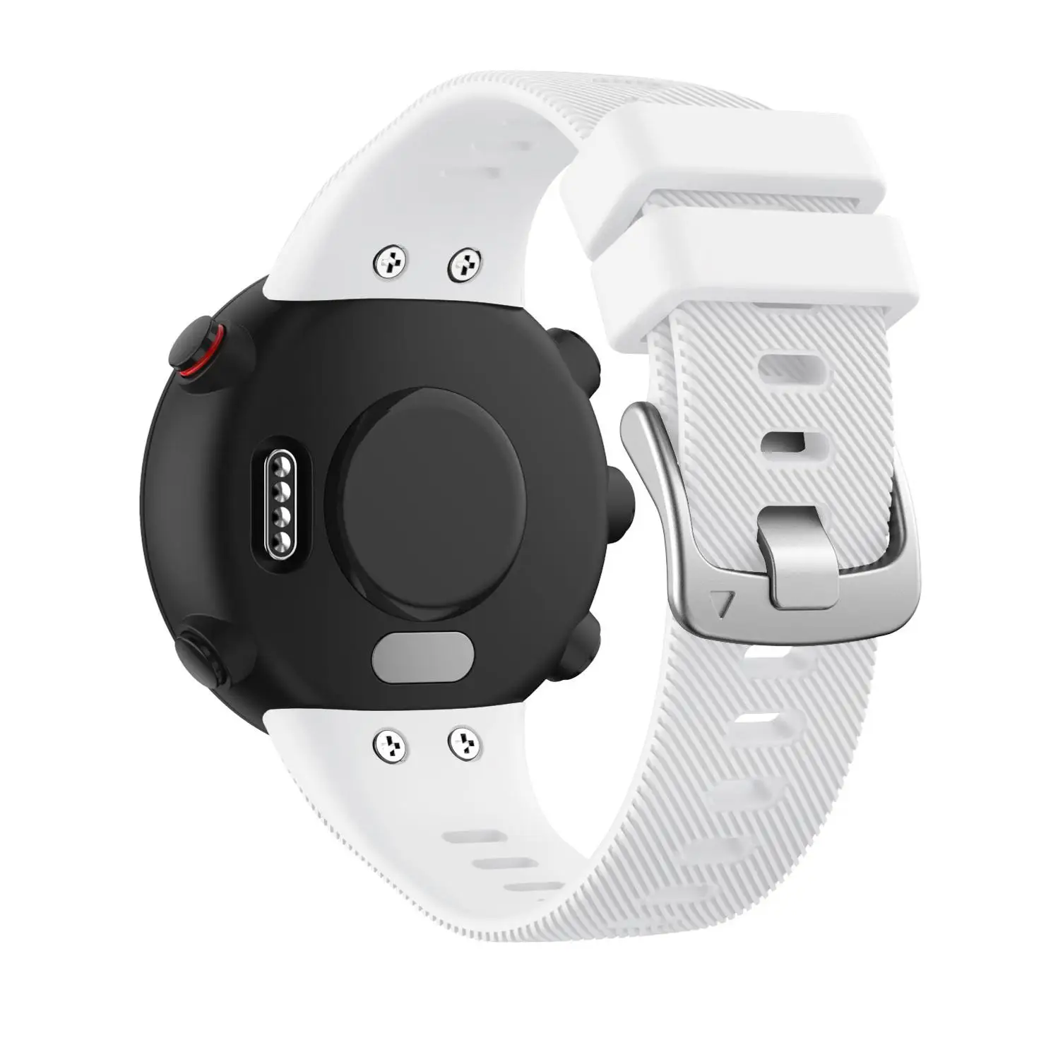 White Силиконовый ремешок для Garmin Forerunner 45 45 s, умный ремешок для часов, спортивный сменный Браслет, цветной браслет Correa с инструментом - Цвет: White