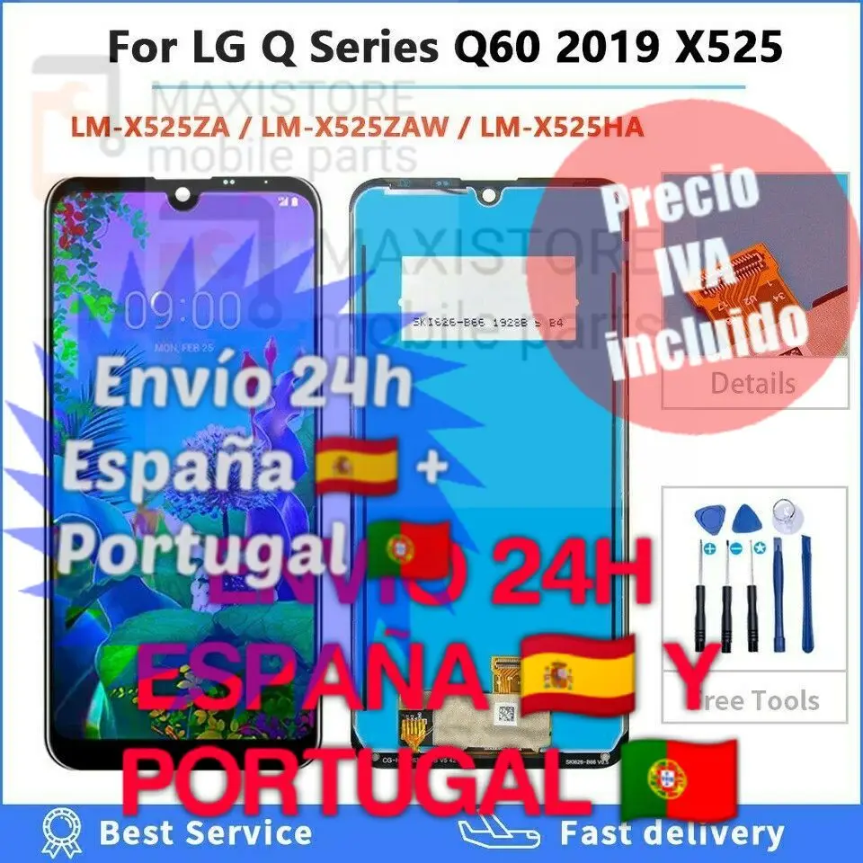 ЖК-дисплей без рамки для LG Q60 X525ZA X525BAW X525HA X525 | Мобильные телефоны и аксессуары