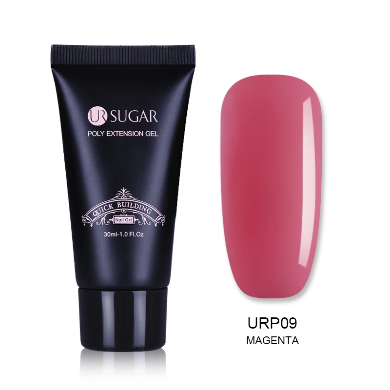 Ur Sugar 30 г полигелевый удлинитель для пальцев, кристально-Желейный гель для ногтей, УФ светодиодный твердый гель, акриловый строительный УФ-гель - Цвет: 118