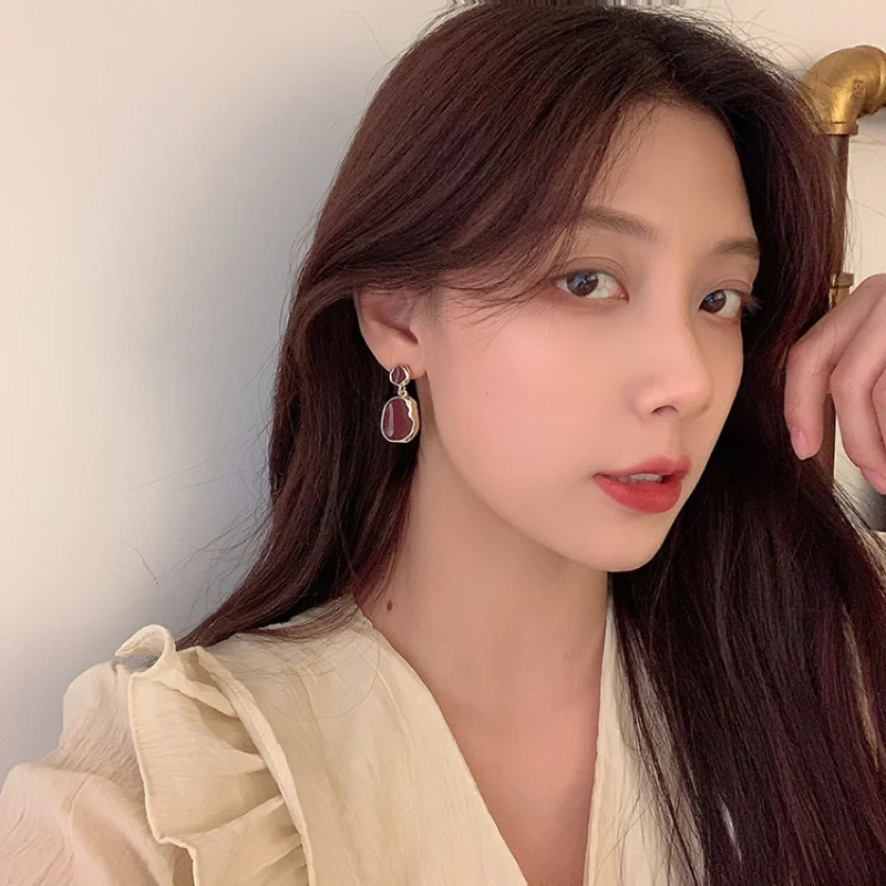 

Korean Fashion Vintage Earrings for Women Stud Clip on Earrings Dangle Earrings Ear Clips Fake Ear Piercing Fall Jewelry Ear