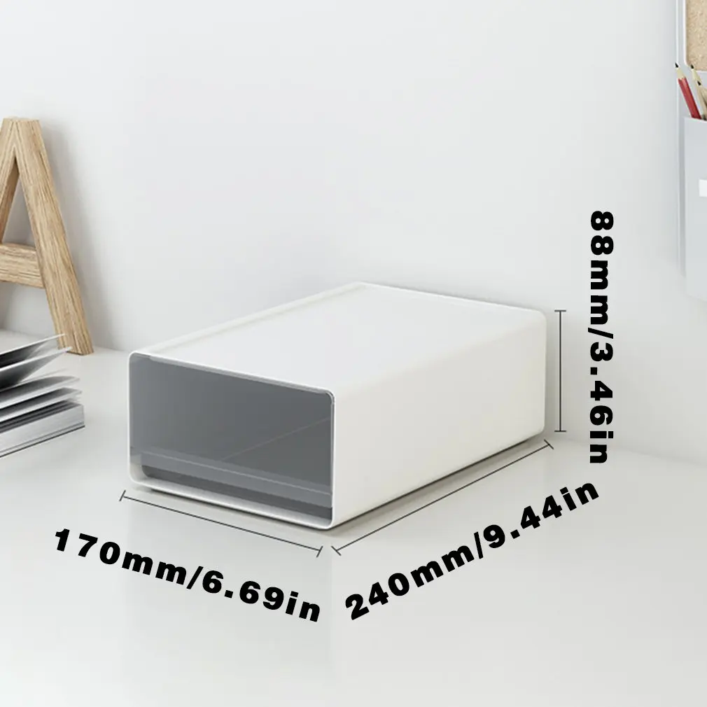 

Plastic Storage Cabinet Desktop Office Organizer Transparent Drawer Stackable Storage Box For Desktop Bedside