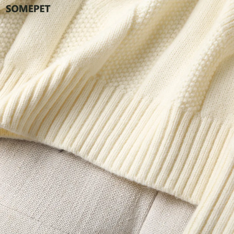

New Winter Jumper Loose Turtle Neck Long-sleeved Women Thick Solid Color Minimalist Pullover Knitted Sweater