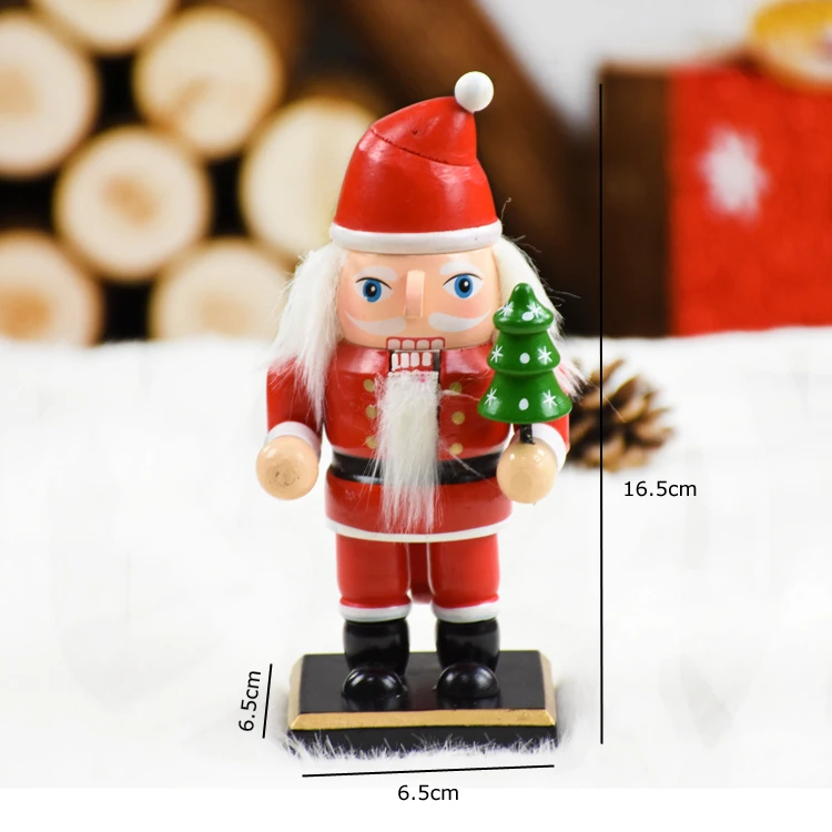 Santa Claus Kid Christmas gift Figurine nutcracker Christmas Decorations for Home christmas crafts New Year Decoration adornos de navidad - Цвет: Santa Claus