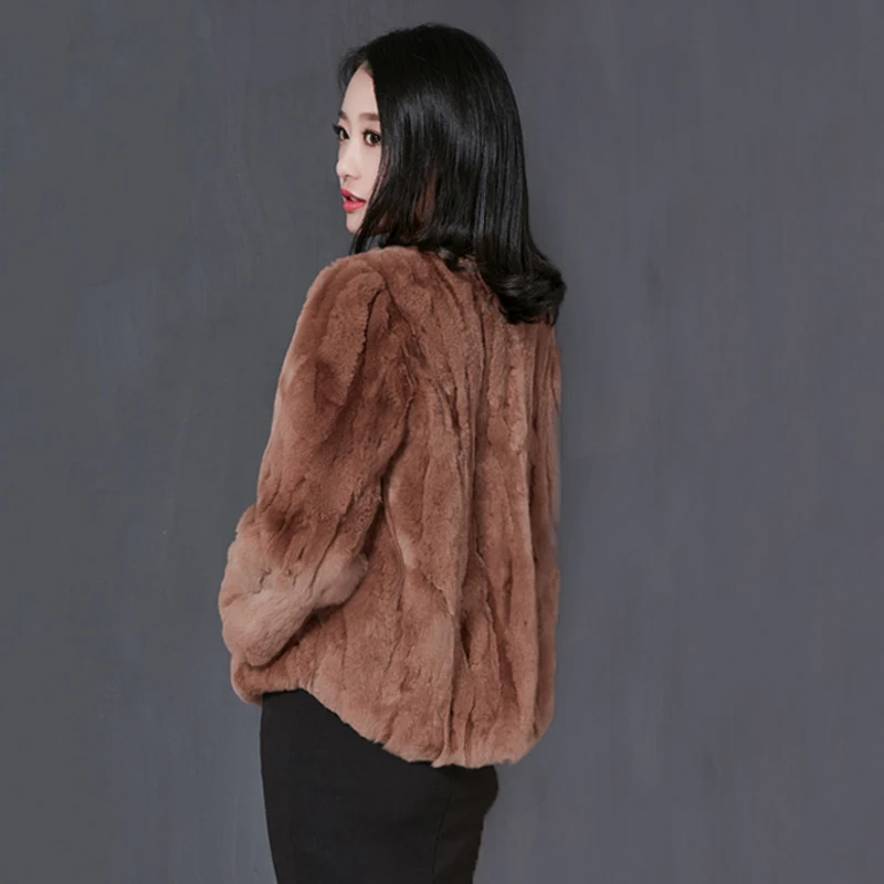 Женское пальто из натурального меха осенне зимнее женская одежда 2018 корейское