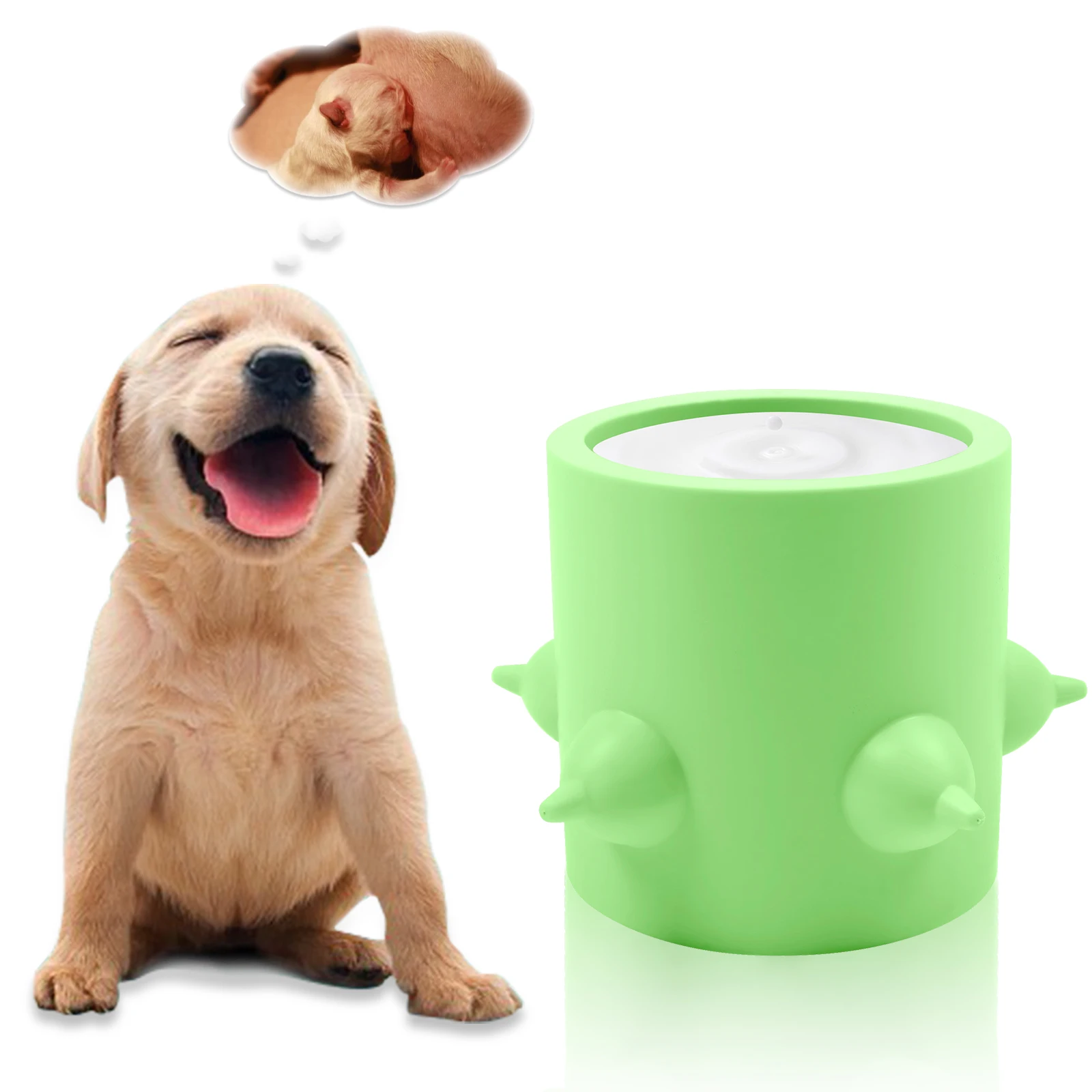 Alimentador para cachorros, tetina de lactancia, botella de silicona para gatitos, perros reci&eacute;n nacidos, taz&oacute;n de leche para perros y gatos, 600ML-1