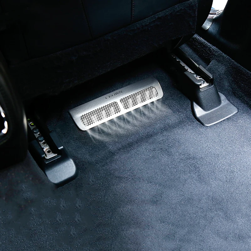 

Car Seat Air Outlet Stainless Steel Protection Decoration Sticker Dust Cover Modification Accessories For Toyota Crown S210