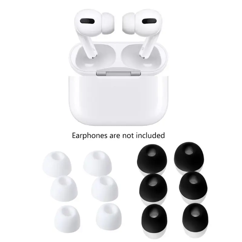 3 пары насадок для наушников мягкие силиконовые вкладыши AirPods Pro 50LA | Электроника