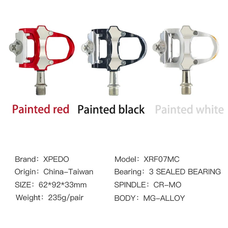 Wellgo Xpedo XRF07MC магниевая безклипсовая педаль с 2 парными шипами для
