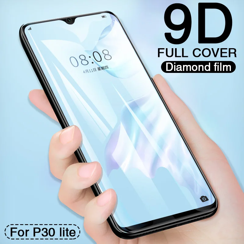9D безопасное закаленное стекло для huawei P30 Lite защита экрана на Mate 10 20 Pro Защитная