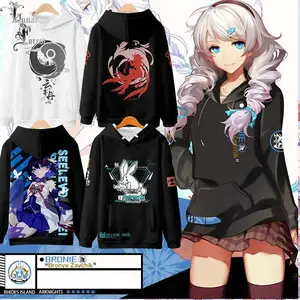 Худи Honkai Impact 3 с 3D принтом для мужчин и женщин, осенняя Модная японская искусственная толстовка с длинными рукавами Pollover Plus Si, мужская одежда