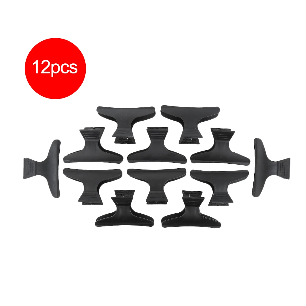 Зажим для волос 12 шт./компл. пластиковый черный горячая Распродажа шпильки