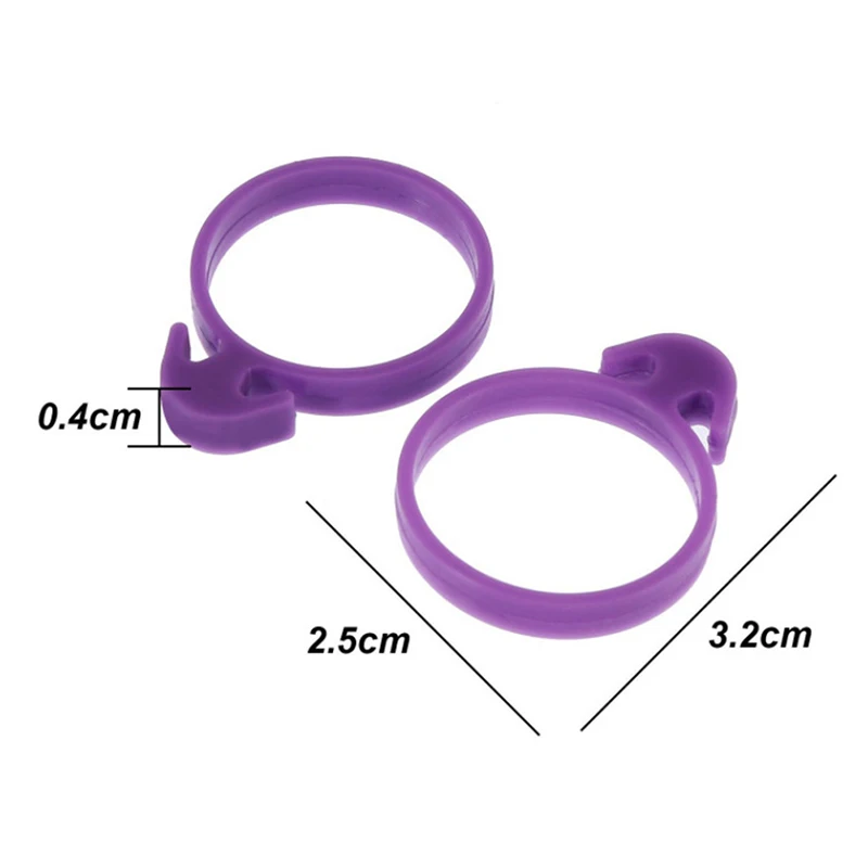 

10Pcs Silicone Piping Bag Ties Fixed Rings DIY Reusable No Leaks Pastry Tool
