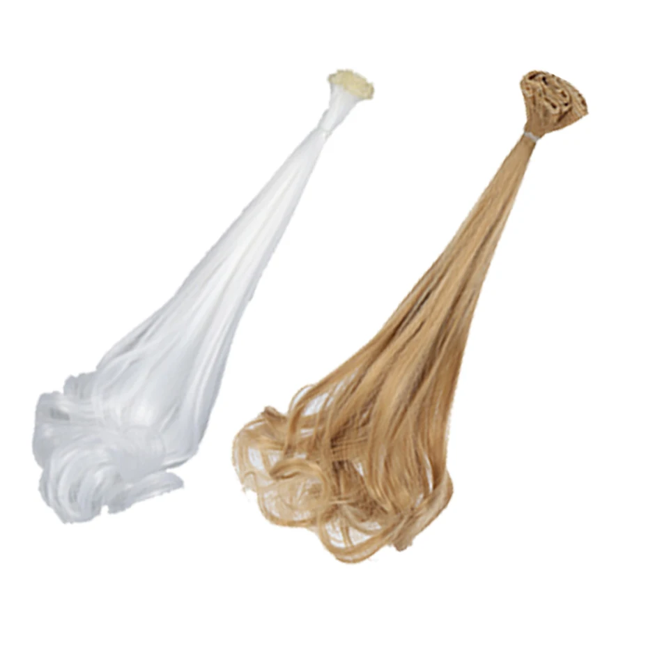 Allaosify Long Straight High Temperatur Fiber Brown Golden Wine Black 30 *100cm DIY BJD Doll Wigs | Игрушки и хобби