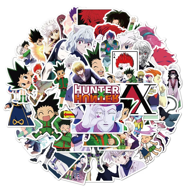 

10/50pcs Japanese Anime HUNTER X HUNTER Stickers for DIY Luggage Scrapbook Skateboard Laptop Mobile Phone Motorcycle