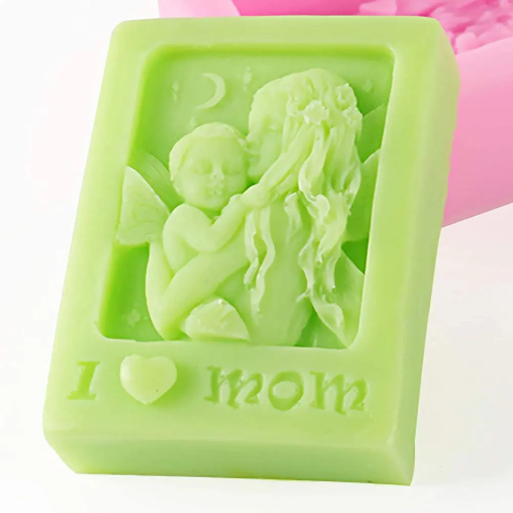 

3D Silicone Mold DIY Mothers Day Soap Mold 3D Craft Mold Soap Mold DIY Mold Fondant Mold Ornament Mold Cake Decoration Tools