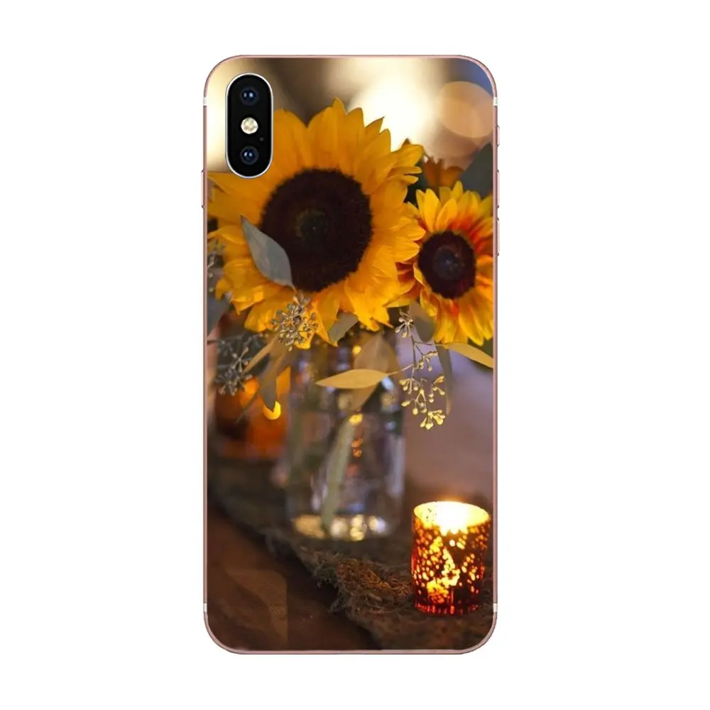 Защитный прозрачный чехол из ТПУ с цветком подсолнуха для HTC U11 Life Capa Plus U 11 U12 |