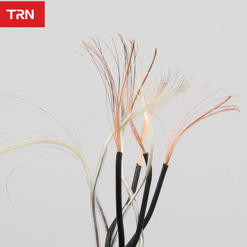 TRN кабель медный Серебряный Гибридный плетеный провод 2 5/3 5 мм разъем и MMCX/2PIN для V90