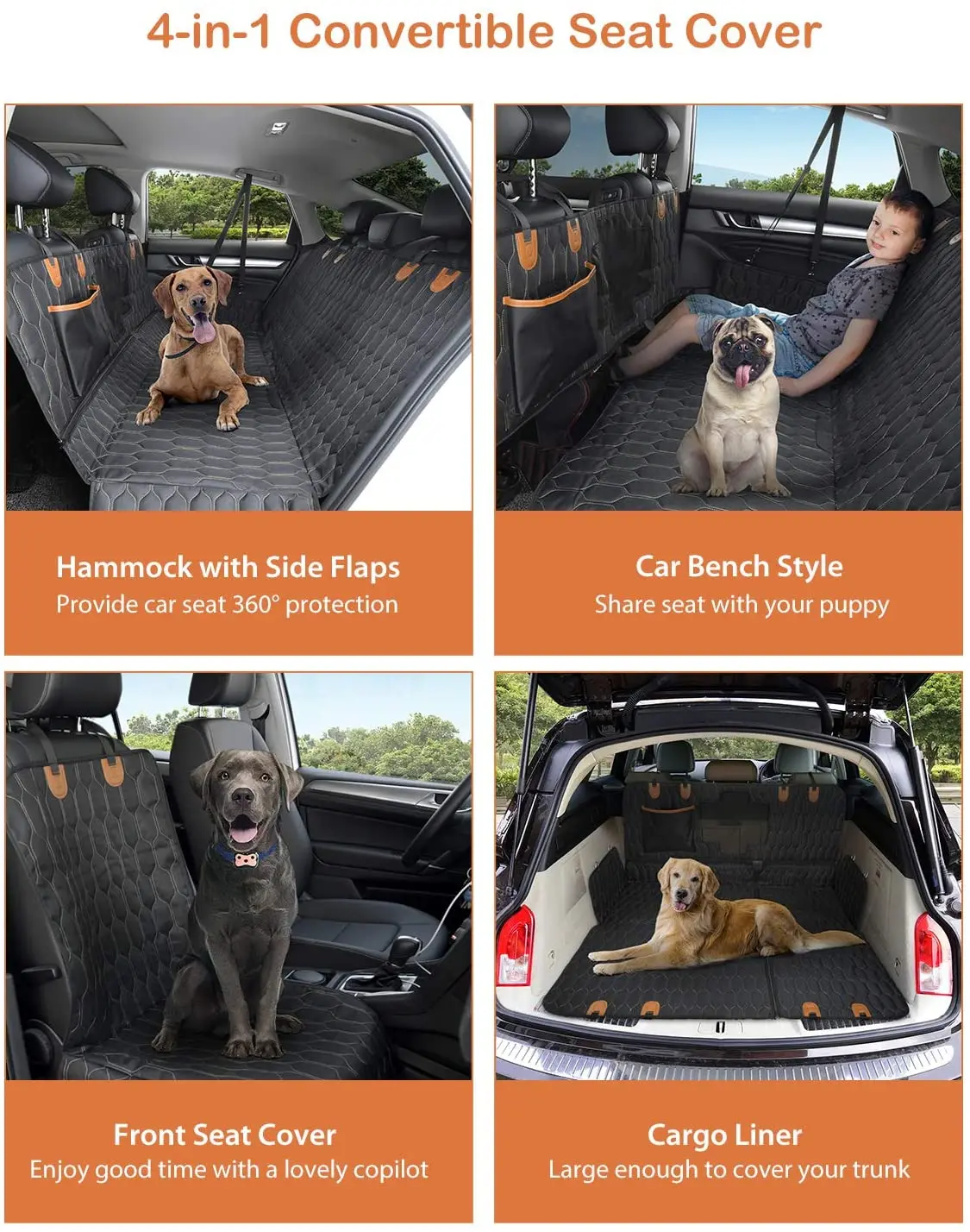 Preço Cão Do Carro Capa De Assento 100% à Prova Dwaterproof água Pet Cão Viagem Esteira Malha Portador Do Cão Carro Hammock Coxim Protector Com Zíper E Bolso