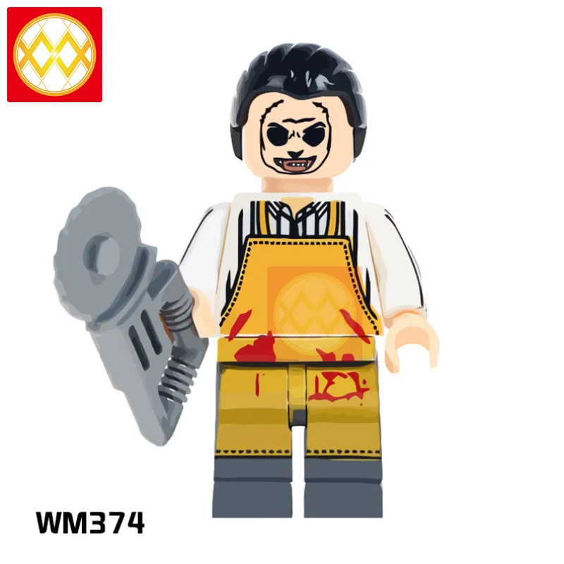 WM374 Фильм ужасов WM6075 ужас Хэллоуин Фредди Майерс Джек Скеллингтон зомби Эрика дравена Билла Джейсона строительные блоки игрушки для детей - Цвет: WM374