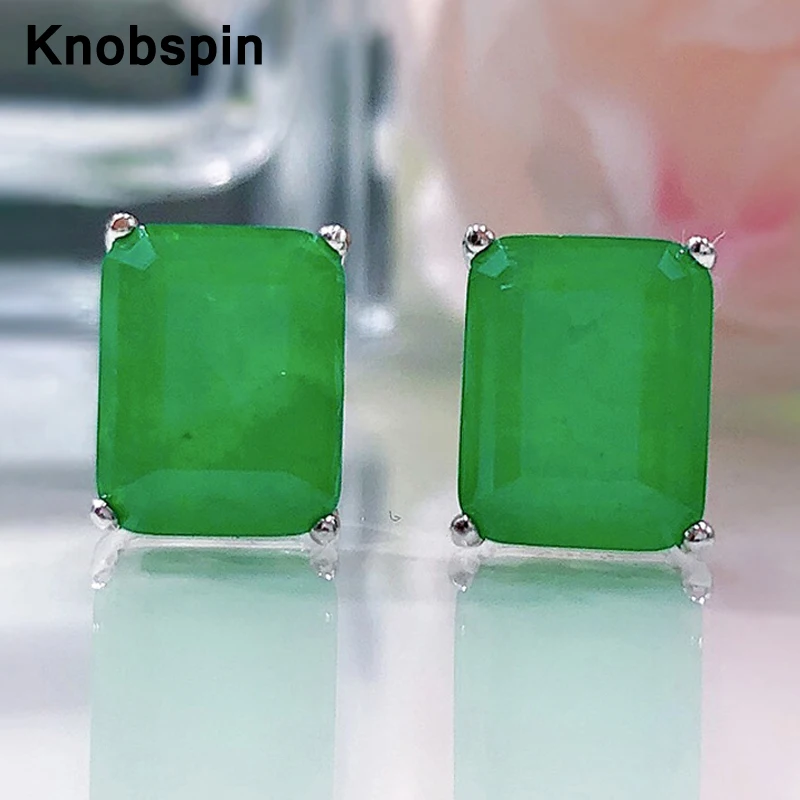 

Женские серьги-гвоздики из серебра 100% пробы, 8 х10 мм